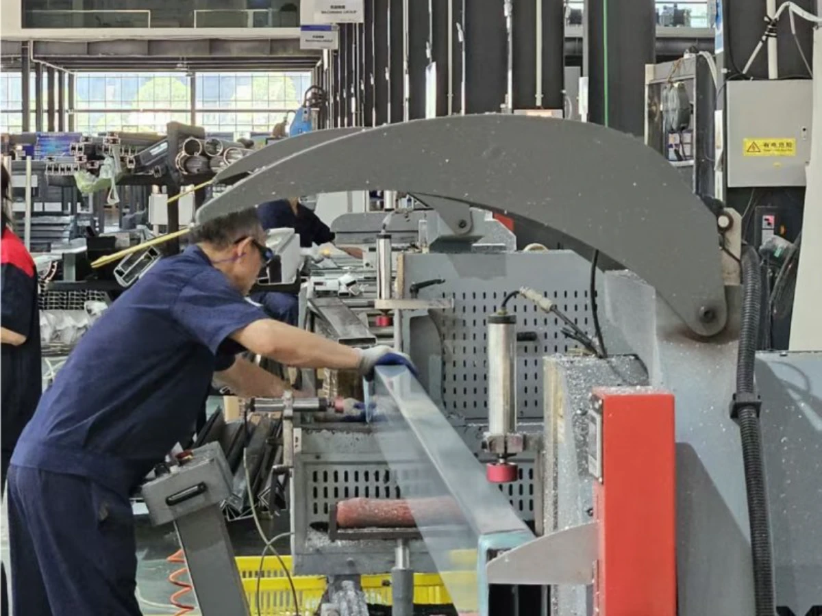 Profile cutting and machining — alux pergola factory