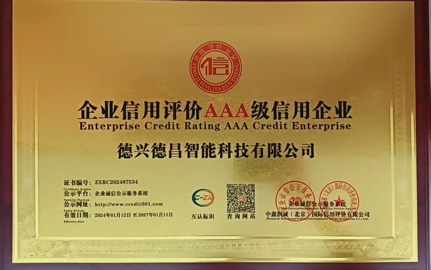 ALUX AAA credit certificate