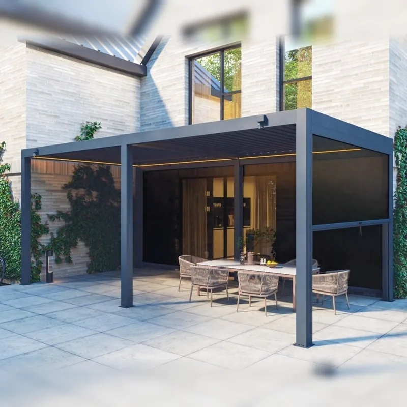 AL-120-B-KD Aluminum Pergola