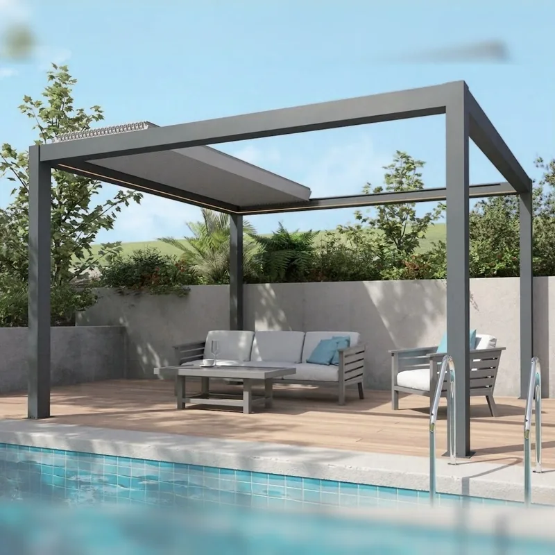 AL-120-C-KD Aluminum Pergola
