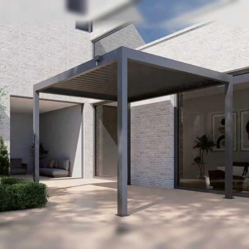 ST-100-B-KD Steel Pergola