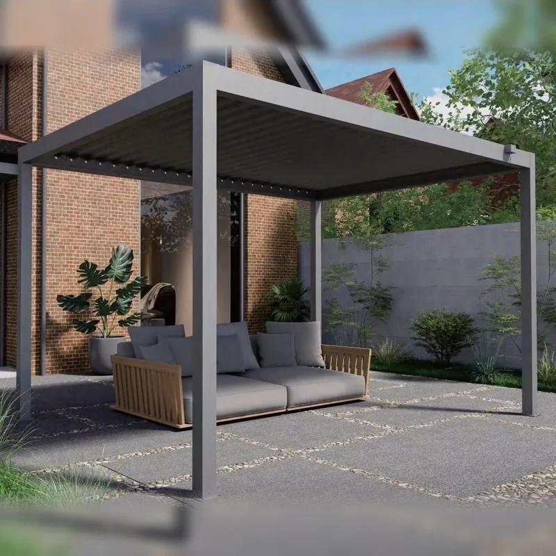 ST-100-C-KD Steel Pergola