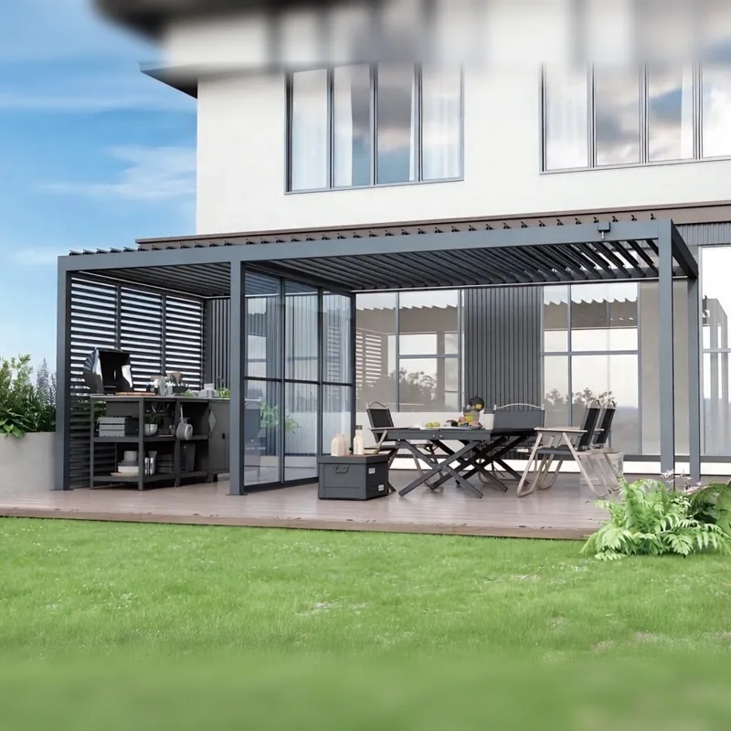 ST-100-KS-KD Outdoor Kitchen Pergola