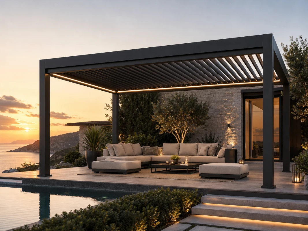 ALUX luxury pergola manufacturer for villas hotels and signature projects