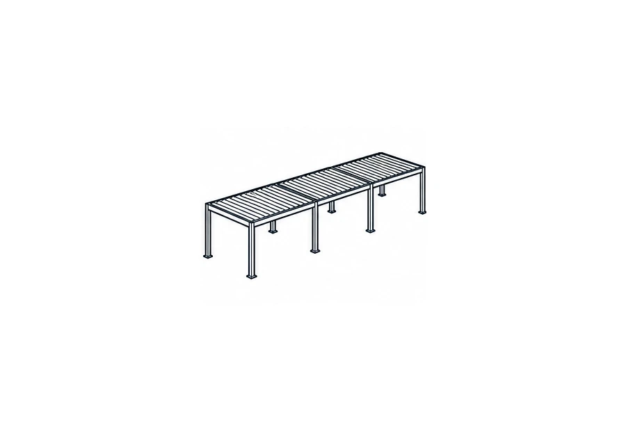 Commercial fleet carport row reference